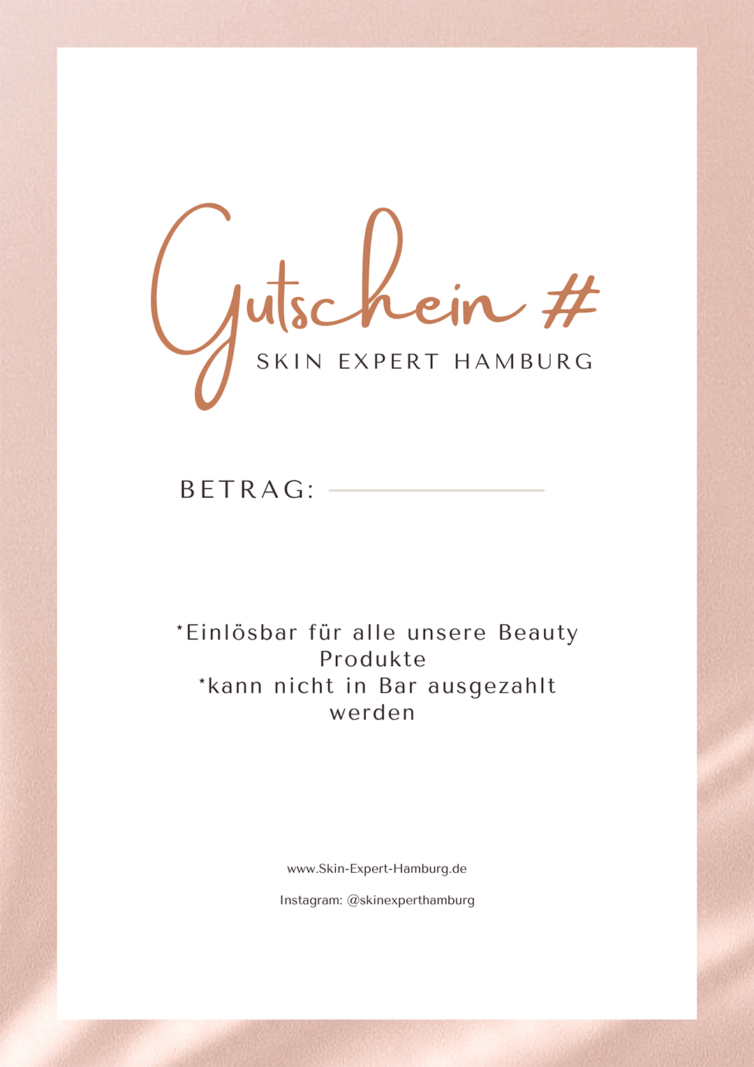 Gutscheine bei Skin Expert Hamburg